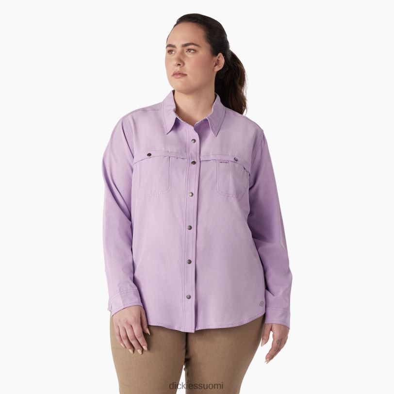 Dickies naiset plus viilentävä roll-tab työpaita violetti ruusu (urd) työvaatteet Z844X1687