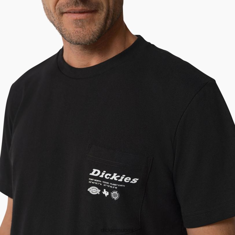 Dickies miehet yhdistää työgraafinen t-paita musta (b25) työvaatteet Z844X880
