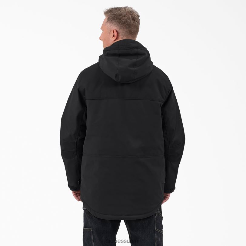 Dickies miehet suorituskykyinen työvaate eristetty takki musta (bkx) työvaatteet Z844X1196