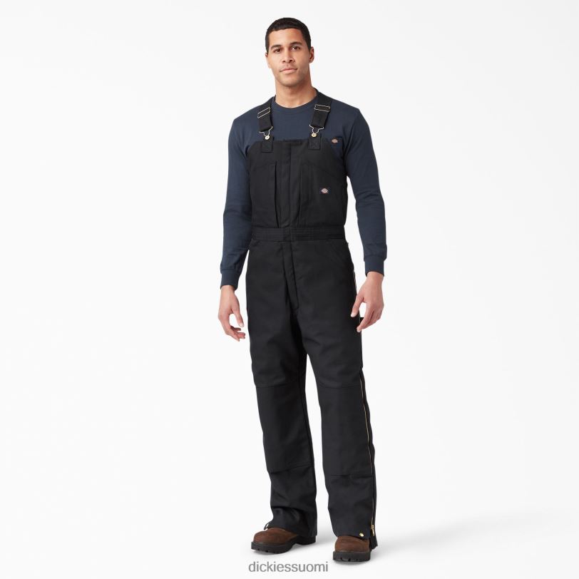 Dickies miehet ankka eristetyt ruokalappuhaalarit musta (bk) vaatteet Z844X1443