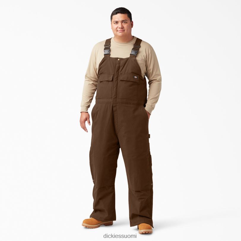 Dickies miehet hiottu ankka eristetyt ruokalappuhaalarit puun ruskea (tb) vaatteet Z844X1439
