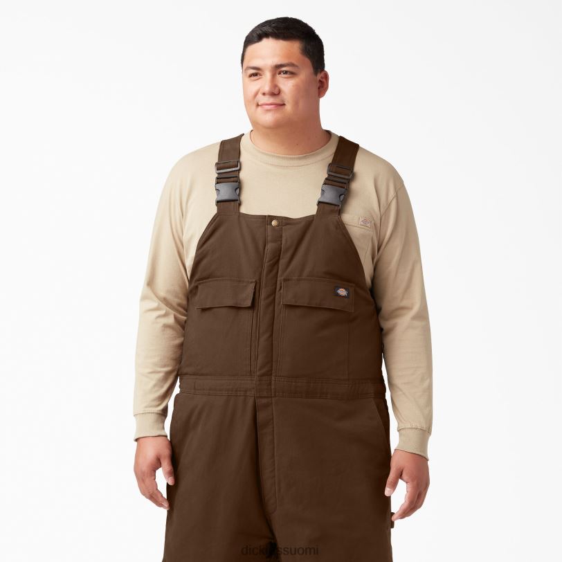Dickies miehet hiottu ankka eristetyt ruokalappuhaalarit puun ruskea (tb) vaatteet Z844X1439