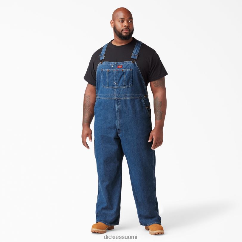Dickies miehet kivipestyt indigo-lappuhaalarit kivipesty indigonsininen (snb) vaatteet Z844X1233