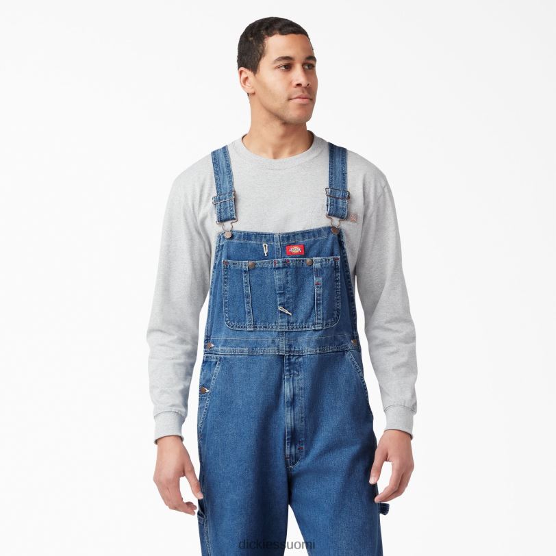 Dickies miehet kivipestyt indigo-lappuhaalarit kivipesty indigonsininen (snb) vaatteet Z844X1233