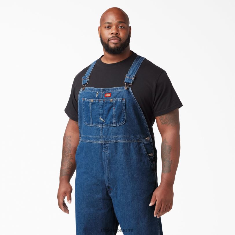 Dickies miehet kivipestyt indigo-lappuhaalarit kivipesty indigonsininen (snb) vaatteet Z844X1233