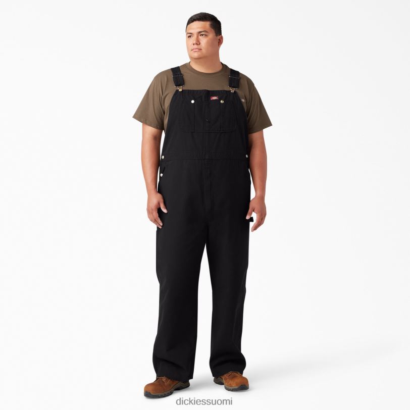 Dickies miehet klassiset ruokalappuhaalarit huuhdeltu musta (rbk) vaatteet Z844X1217