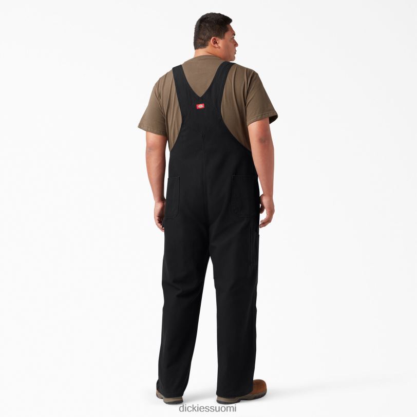 Dickies miehet klassiset ruokalappuhaalarit huuhdeltu musta (rbk) vaatteet Z844X1217