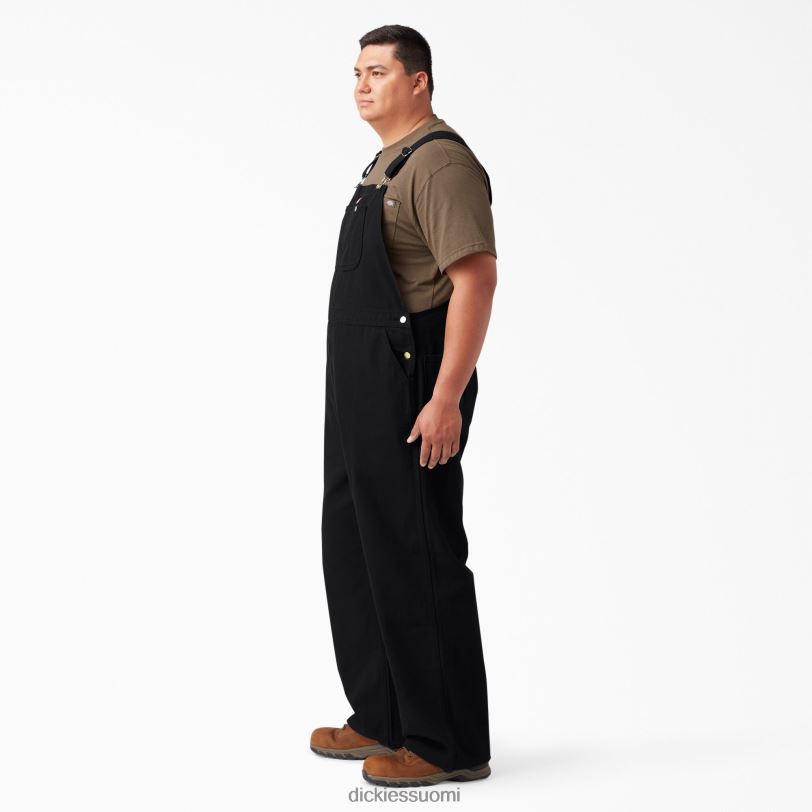 Dickies miehet klassiset ruokalappuhaalarit huuhdeltu musta (rbk) vaatteet Z844X1217