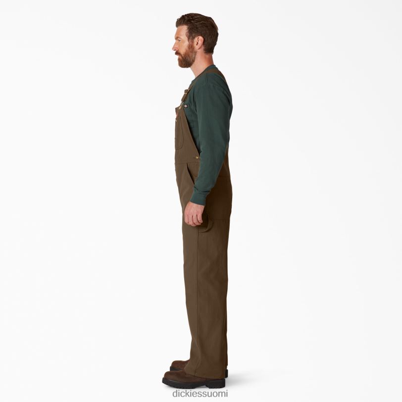 Dickies miehet klassiset ruokalappuhaalarit huuhdeltu puu ruskea (rtb) vaatteet Z844X1219