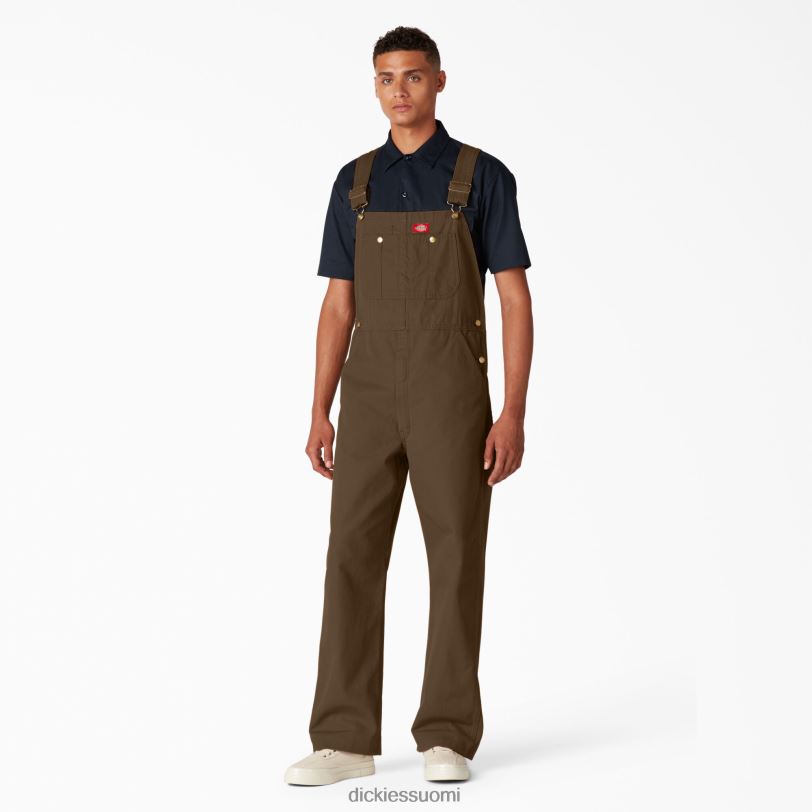 Dickies miehet klassiset ruokalappuhaalarit huuhdeltu puu ruskea (rtb) vaatteet Z844X1219