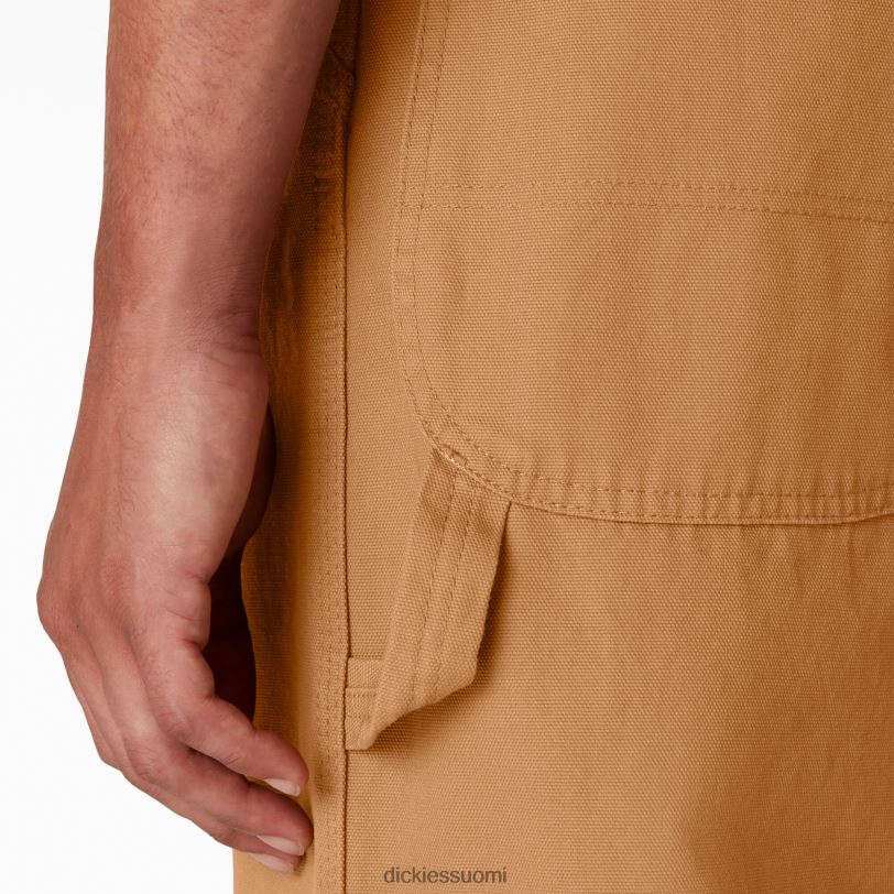 Dickies miehet klassiset ruokalappuhaalarit huuhdeltu ruskea ankka (rbd) vaatteet Z844X1216