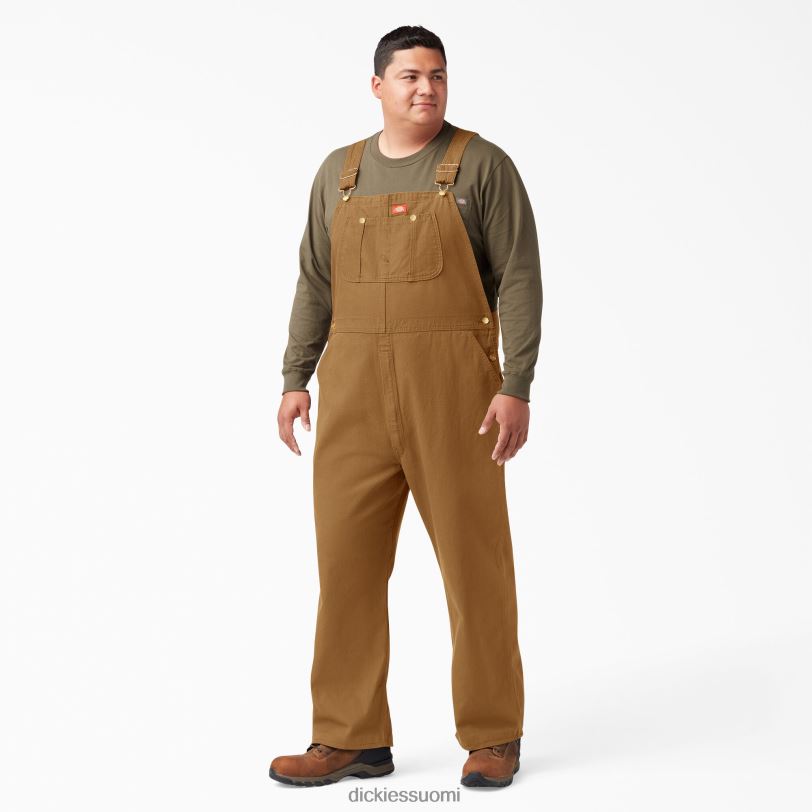 Dickies miehet klassiset ruokalappuhaalarit huuhdeltu ruskea ankka (rbd) vaatteet Z844X1216