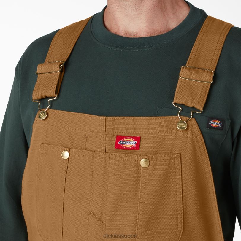 Dickies miehet klassiset ruokalappuhaalarit huuhdeltu ruskea ankka (rbd) vaatteet Z844X1216