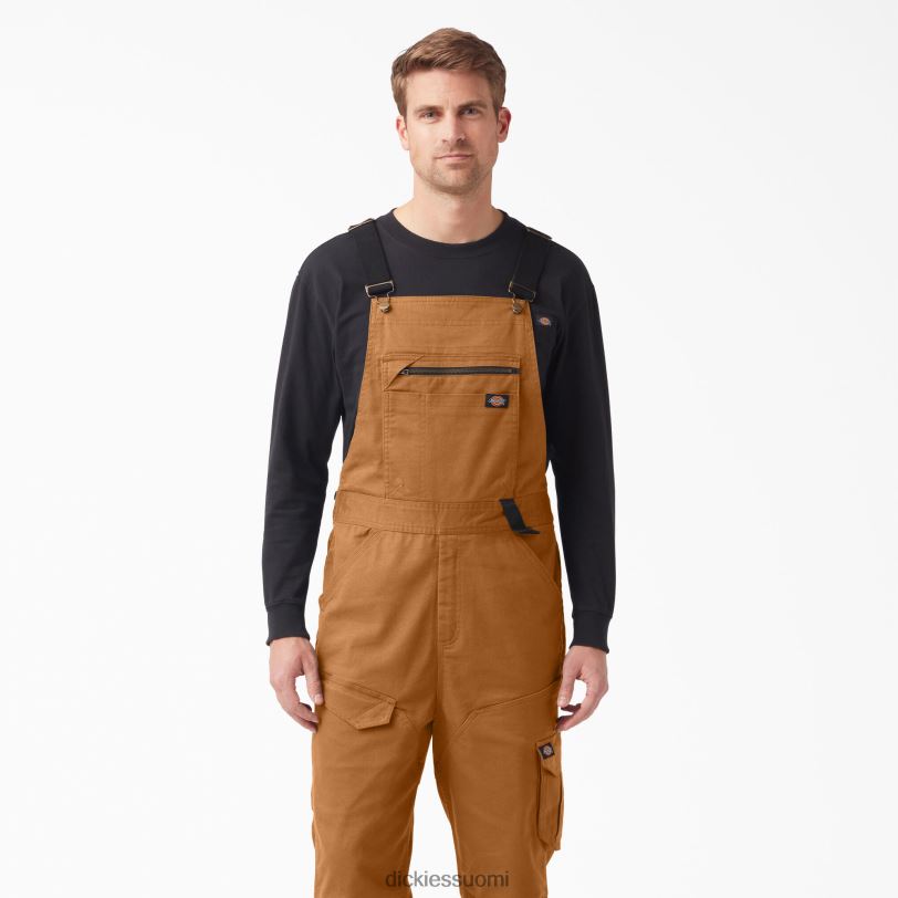 Dickies miehet temp-iq 365 tech ankan ruokalappuhaalarit huuhdeltu ruskea ankka (rbd) vaatteet Z844X1511