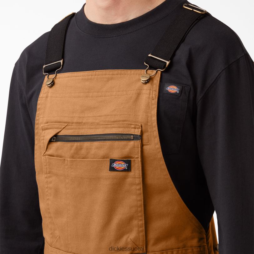 Dickies miehet temp-iq 365 tech ankan ruokalappuhaalarit huuhdeltu ruskea ankka (rbd) vaatteet Z844X1511
