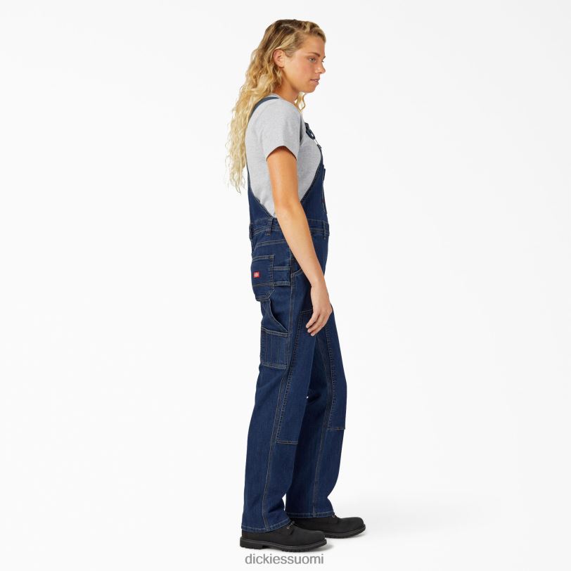 Dickies naiset denim kaksinkertainen etulappuhaalari kivipesty tummansininen (dsw) vaatteet Z844X1940