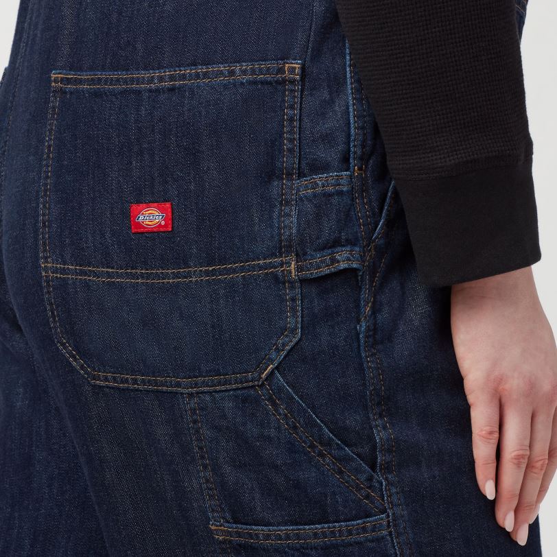 Dickies naiset plus rennon istuvuuden ruokalappuhaalarit säännöllinen vaatteet Z844X1563