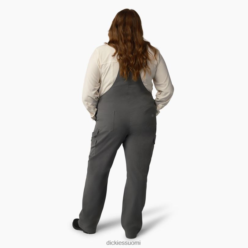 Dickies naiset plus viilentävät ripstop-lappuhaalarit huuhdeltu grafiitti (rga) vaatteet Z844X1669