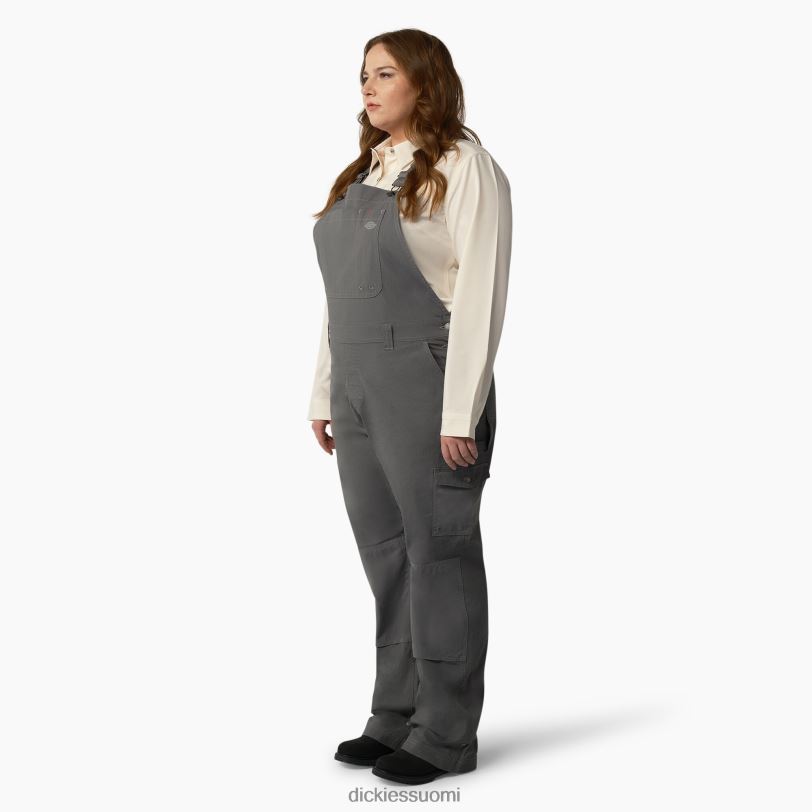Dickies naiset plus viilentävät ripstop-lappuhaalarit huuhdeltu grafiitti (rga) vaatteet Z844X1669