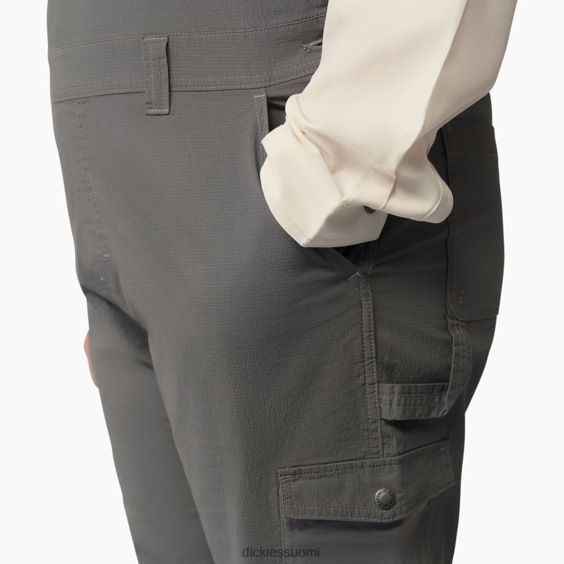 Dickies naiset plus viilentävät ripstop-lappuhaalarit huuhdeltu grafiitti (rga) vaatteet Z844X1669