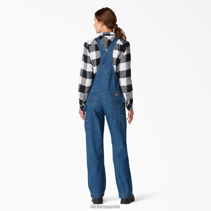 Dickies naiset rennon istuvuuden ruokalappuhaalarit kivipesty keskisininen (msb) vaatteet Z844X1556