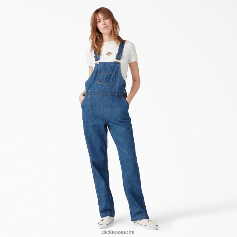 Dickies naiset rennon istuvuuden ruokalappuhaalarit kivipesty keskisininen (msb) vaatteet Z844X1556