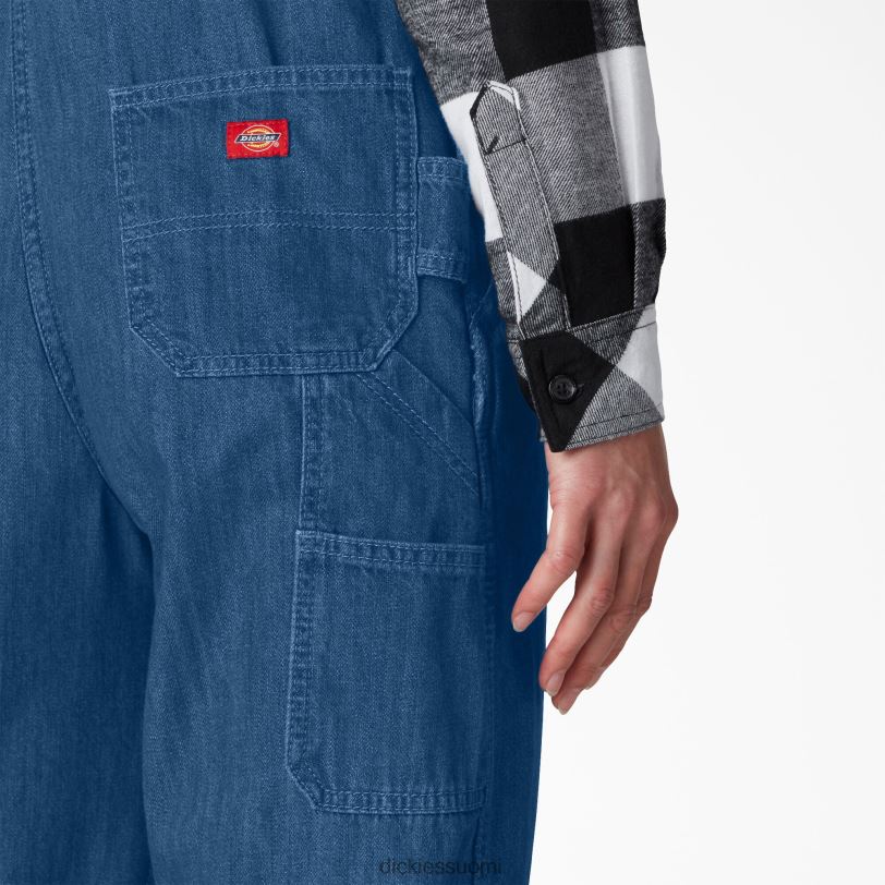 Dickies naiset rennon istuvuuden ruokalappuhaalarit kivipesty keskisininen (msb) vaatteet Z844X1556