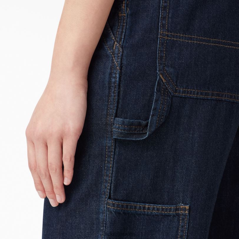 Dickies naiset rennon istuvuuden ruokalappuhaalarit tumma indigo (dib) vaatteet Z844X1555