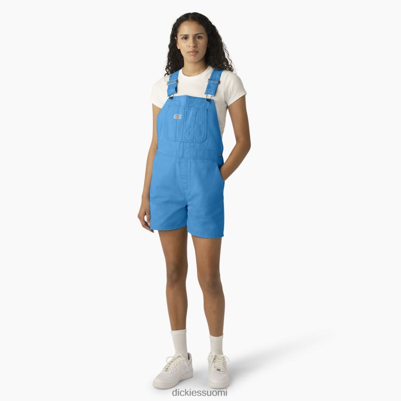 Dickies naiset ankan ruokalappu shortsit kivipesty taivaansininen (swz) vaatteet Z844X1915