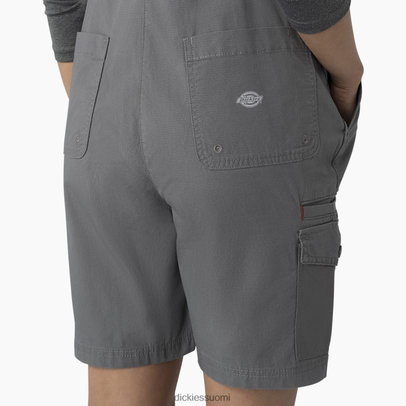 Dickies naiset jäähdyttävät ripstop bib shortsit huuhdeltu grafiitti (rga) vaatteet Z844X1606
