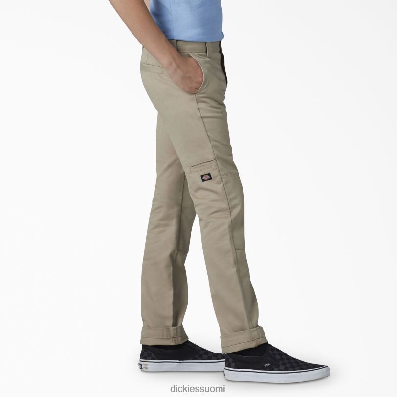 Dickies lapset flex skinny fit tuplapolvihousut aavikon hiekka (ds) vaatteet Z844X2662