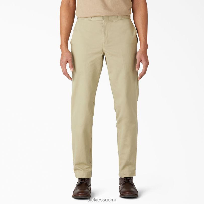 Dickies miehet 1922 twill-housut huuhdeltu rusketus (rtn) vaatteet Z844X332