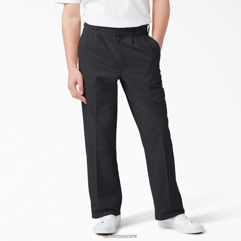 Dickies miehet chatom laskostetut housut musta (bkx) vaatteet Z844X275