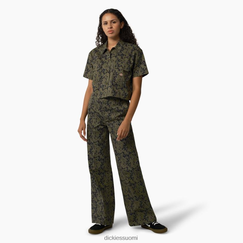 Dickies naiset Drewsey camo leveät housut säännöllinen vaatteet Z844X1900