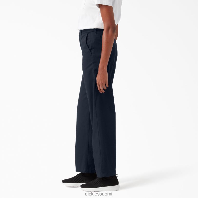 Dickies naiset korkeat leveälahkeiset twill-housut säännöllinen vaatteet Z844X1843