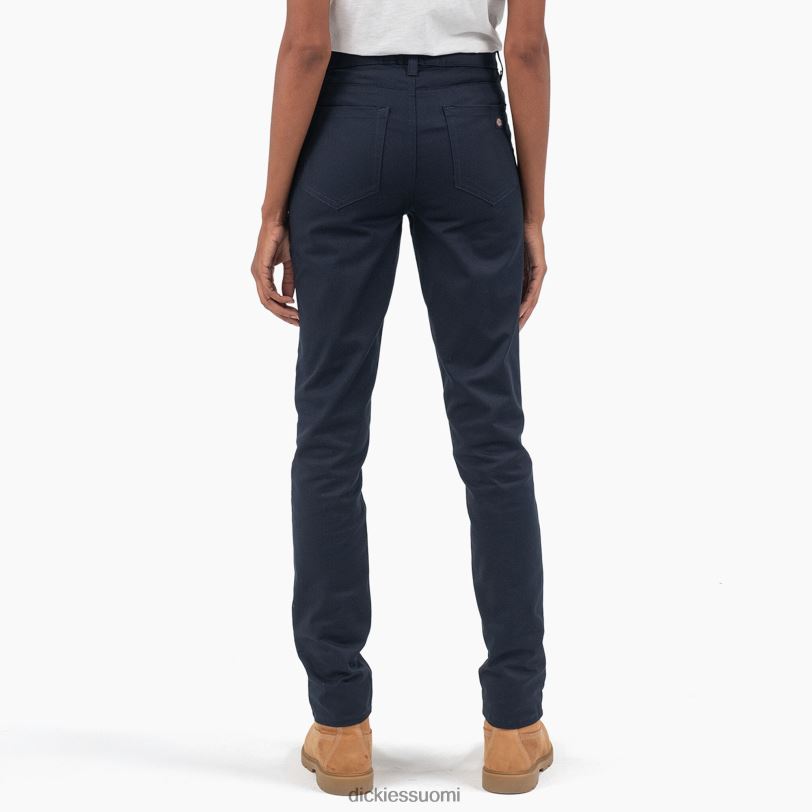 Dickies naiset korkeat, ohuet twill-housut säännöllinen vaatteet Z844X1850