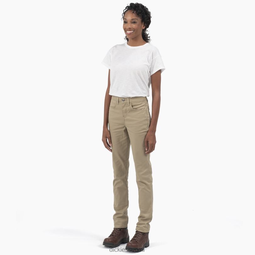 Dickies naiset korkeat, ohuet twill-housut säännöllinen vaatteet Z844X1851