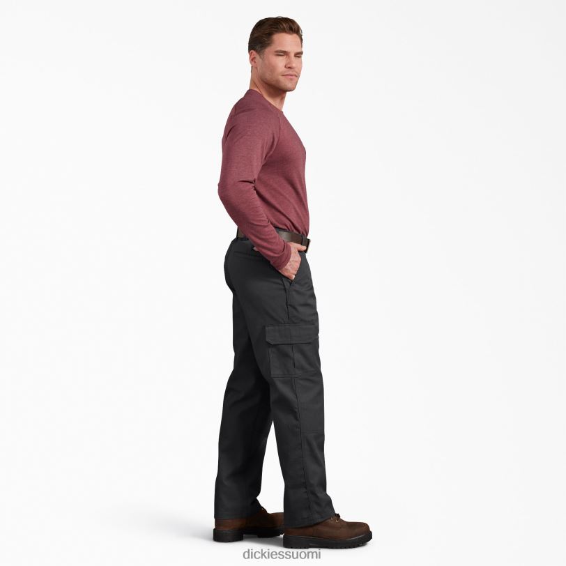 Dickies miehet Aktiivinen vyötärö, tavalliset cargo-housut musta (bk) vaatteet Z844X165