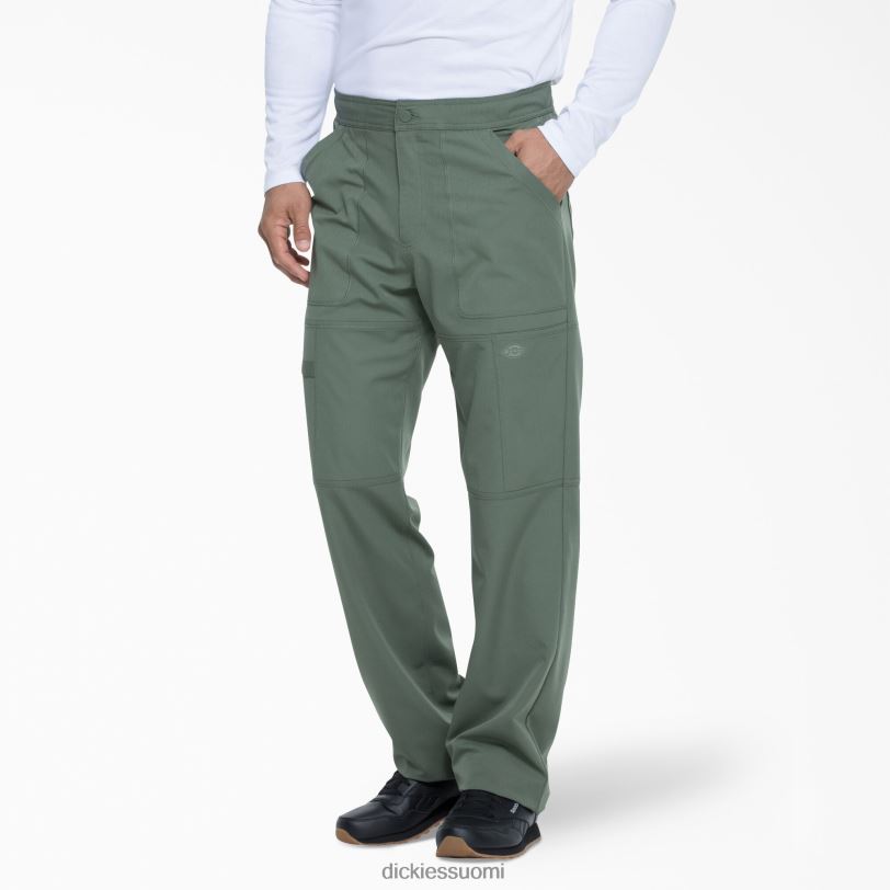 Dickies miehet dynamix cargo scrub -housut oliivinvihreä (oli) vaatteet Z844X1279