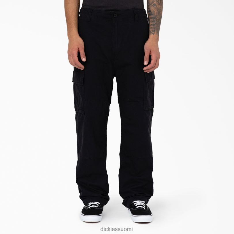Dickies miehet eagle bend rento istuvuus double polvi cargo housut musta (bkx) vaatteet Z844X205