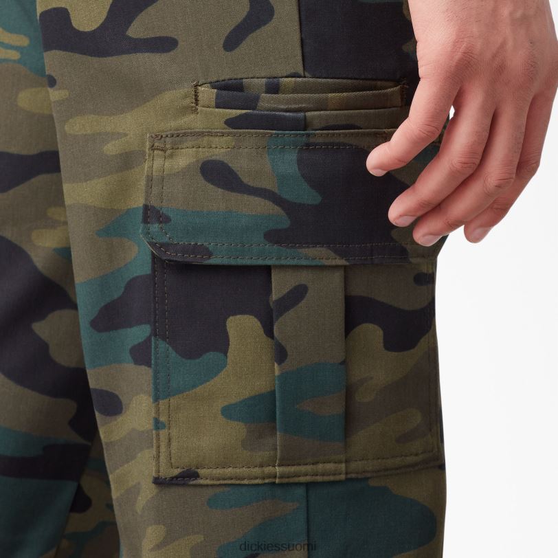 Dickies miehet slim fit cargo housut hunter green camo (hrc) vaatteet Z844X76