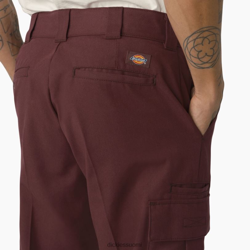 Dickies miehet twill cargo-housut viini-/kontrastiompeleet (csw) vaatteet Z844X316