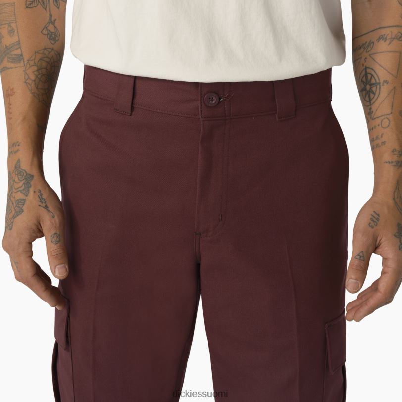Dickies miehet twill cargo-housut viini-/kontrastiompeleet (csw) vaatteet Z844X316