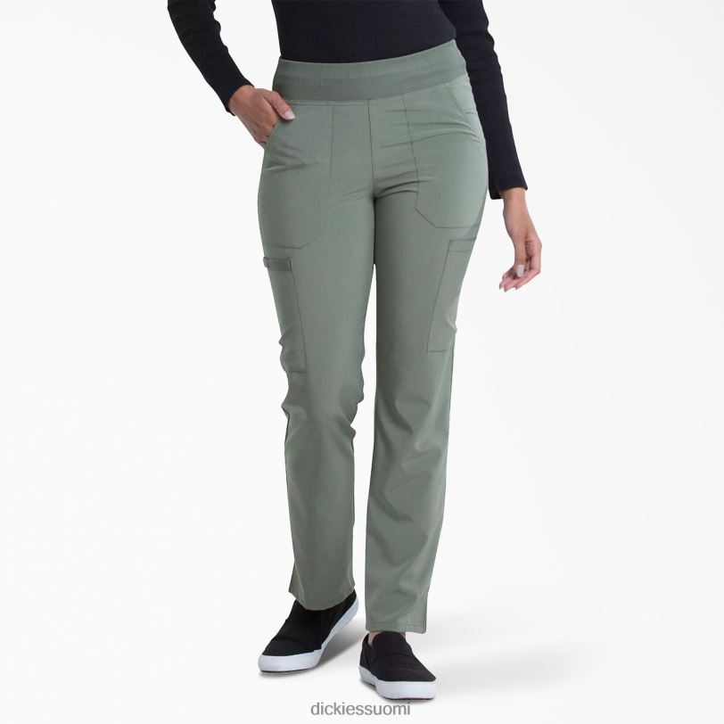 Dickies naiset eds essentials kapeneva jalka cargo scrub housut oliivinvihreä (oli) vaatteet Z844X2505