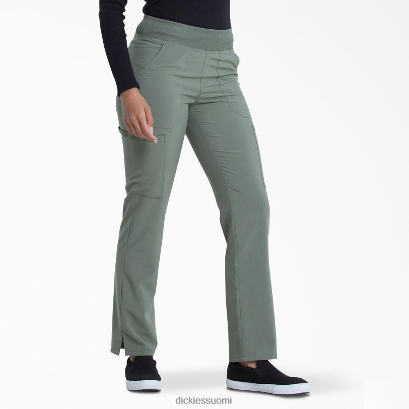Dickies naiset eds essentials kapeneva jalka cargo scrub housut oliivinvihreä (oli) vaatteet Z844X2505