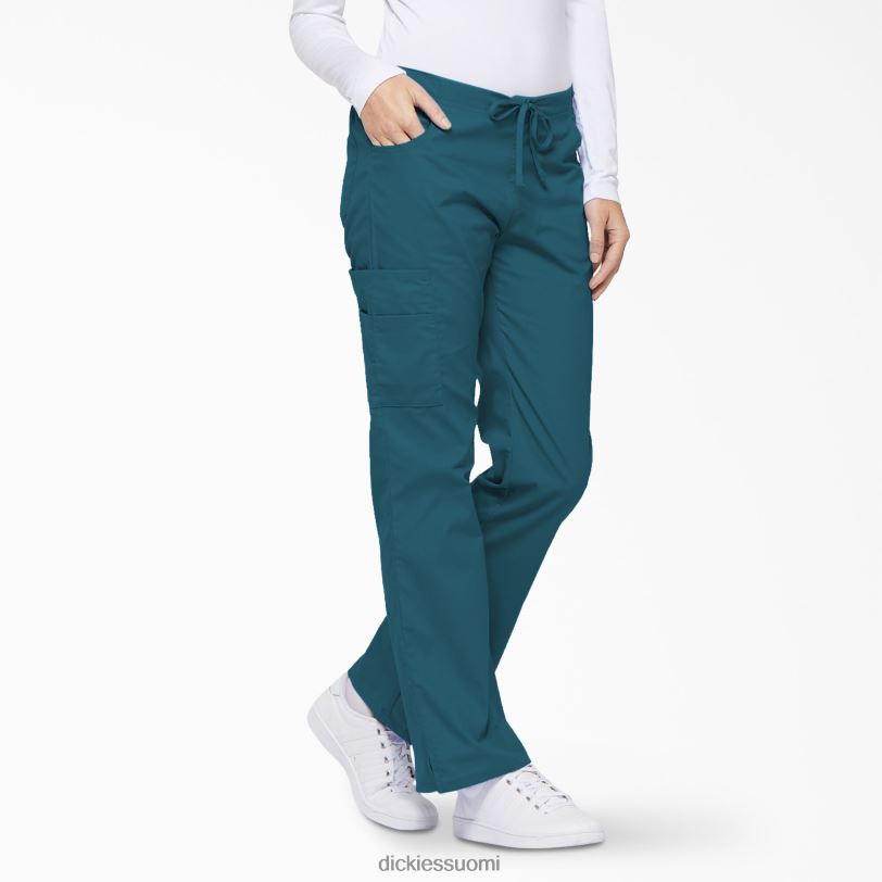 Dickies naiset eds signature flare leg cargo scrub housut karibian sininen (crb) vaatteet Z844X2521