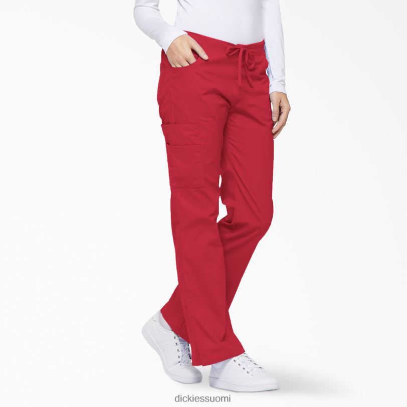 Dickies naiset eds signature flare leg cargo scrub housut punainen (rd) vaatteet Z844X2534