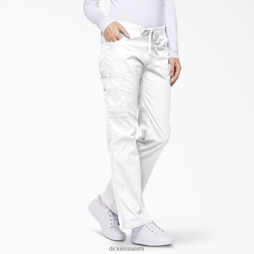 Dickies naiset eds signature flare leg cargo scrub housut valkoinen (dwh) vaatteet Z844X2523