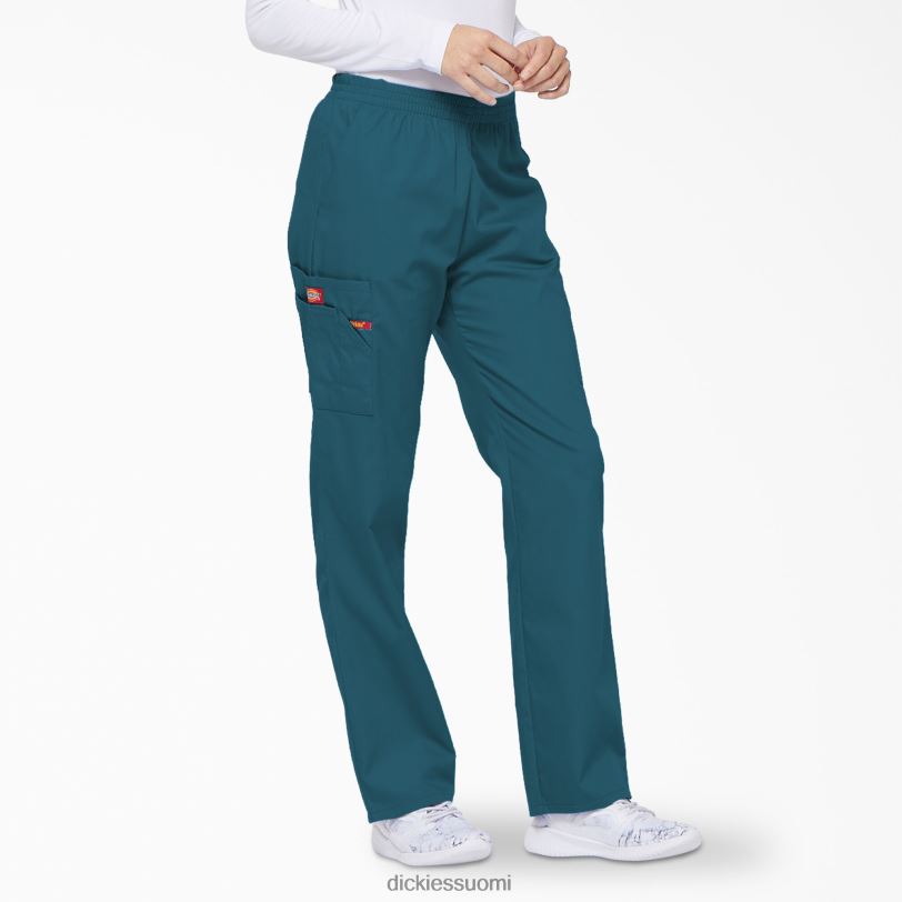 Dickies naiset eds signature kapeneva jalka cargo scrub housut karibian sininen (crb) vaatteet Z844X2387