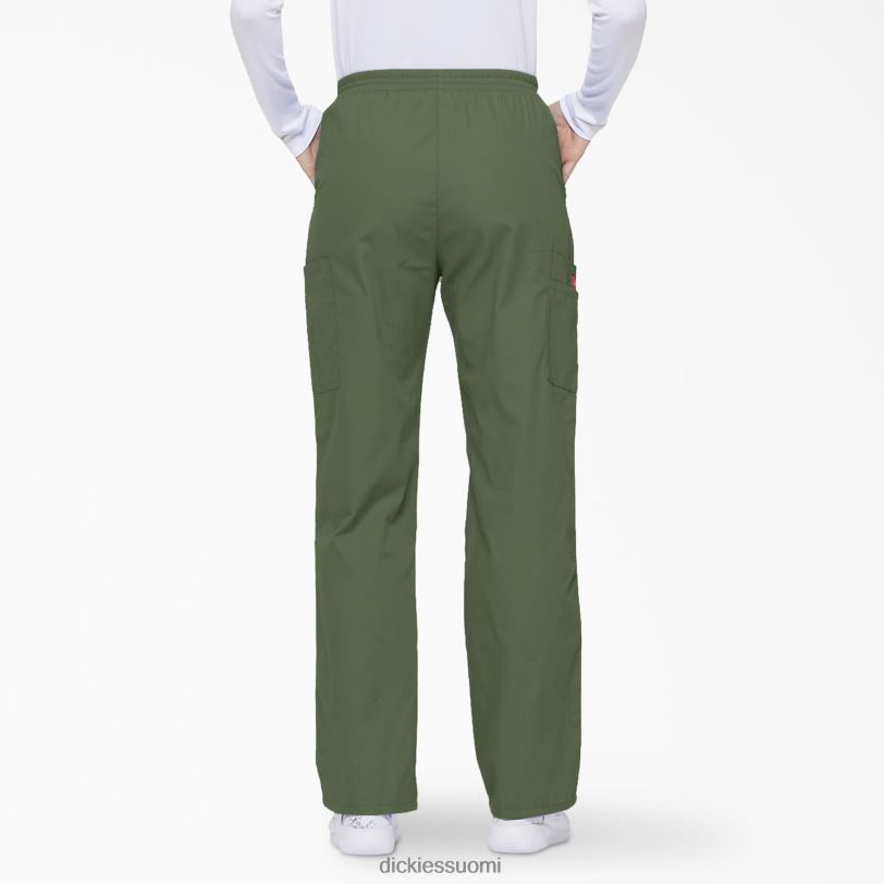 Dickies naiset eds signature kapeneva jalka cargo scrub housut oliivinvihreä (oli) vaatteet Z844X2397